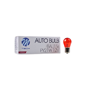 Zarówka M-TECH BAU15S 21W 12V AMBER